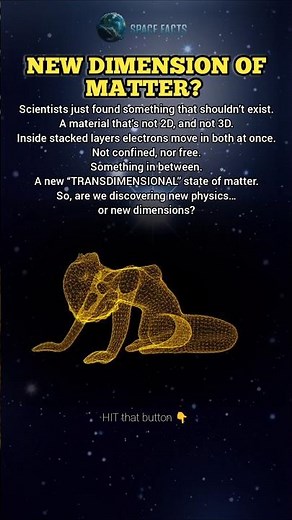 New Dimension of Matter discovered? 😳🫥#quantumphysics #science #shorts
