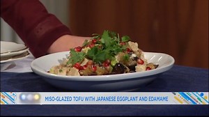Here’s a sneak peek to a dish from my menu at The Standard, Hua Hin. Miso-Glazed Tofu with Japanese Eggplant and Edamame. Can't wait for the launch! Thanks Twin Cities Live for letting me stop by! KSTP-TV Ben Leber Page Tatum Everett #twincitieslive #TheStandardHuaHin | Chef Daniel Green