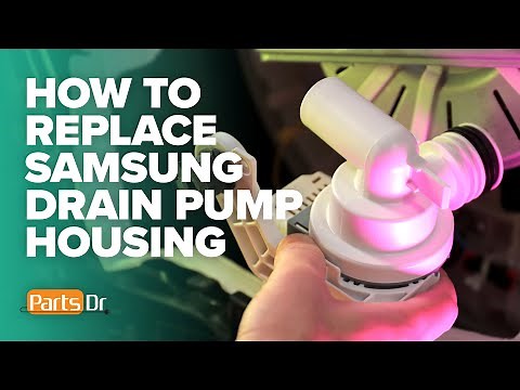 How to replace Samsung washer drain pump housing part # DC61-03385A