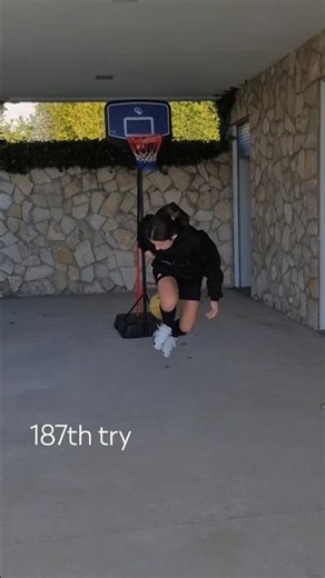 Trick Shot(rainbow flick + basketball net) One try, That's IT!!!!#basketball #football #rainbowflick