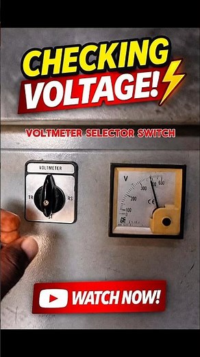 Voltage Select Switch in Electrical Systems#electrical