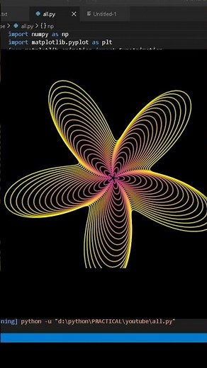 Amazing Royal Gold Fusion 👑 Luxury Python Short #python #pythonshorts #coding #viral #design