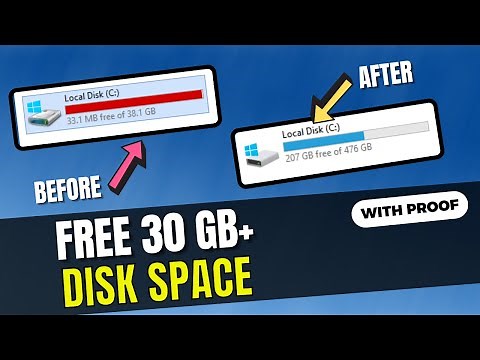 How To FREE Up 30GB+ of Disk Space on Windows 10/11 in Just 1 Minute