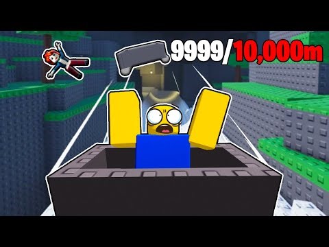 reaching MAX SPEED in Roblox ride a cart down a slide...