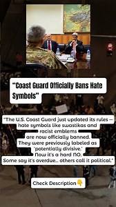 U.S. Coast Guard Bans Hate Symbols — Big Policy Shift 🚫⚓🔥