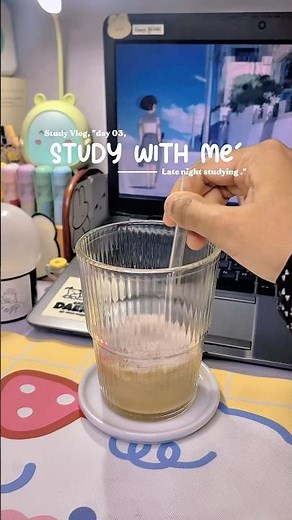 STUDY WITH ME 📑 | late night study vlog 🖇 (D-3) #studymotivation #studywithme #studyvlog