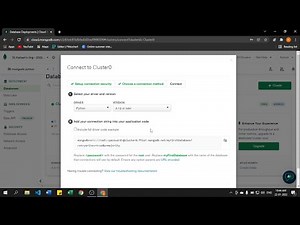 How to connect Python Script to cloud MongoDB atlas 2022 | MongoDB Atlas using Python Hindi 16