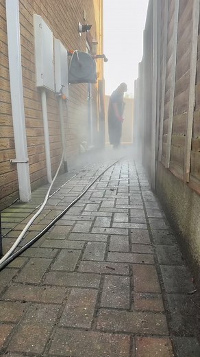 Another day another driveway clean… 🧼 @pressure.cleaning.solutions - - #homeimprovement #pressurewashing #exterior #beforeandafter #satisfyingvideos #exteriorcleaning | Pressure Cleaning Solutions