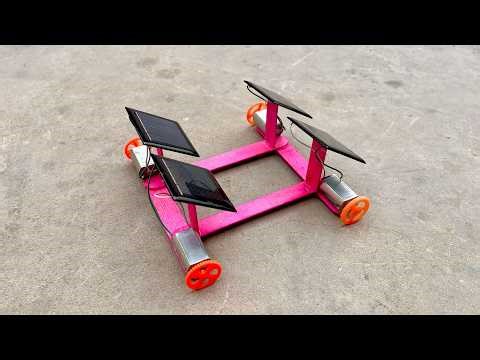 How to Make a Solar Powered Car | Diy solar toy car