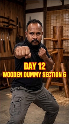 Day 12 - Wooden Dummy Section 6 | 100 Days Wing Chun Challenge 🔥