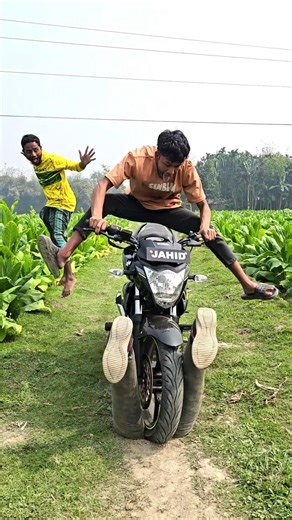 He dug a hole in the middle of the road and stepped on it.555