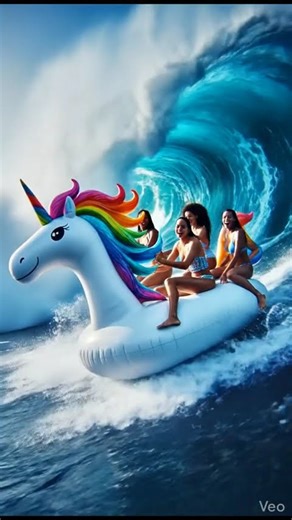 AI Inflatable Unicorn Pooltoy Surf Ride