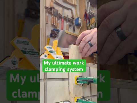 Microjig MatchFit clamping system and temple tools pull saw #workshop #microjig #workbench