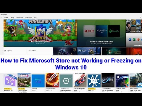 How to Fix Microsoft Store not Working or Freezing on Windows 10 | How to Reset Microsoft Store App