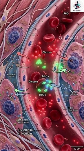 How do capillaries work? #animation
