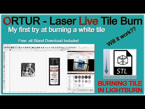 💡 Diode Laser Burning an Image on White Tile!