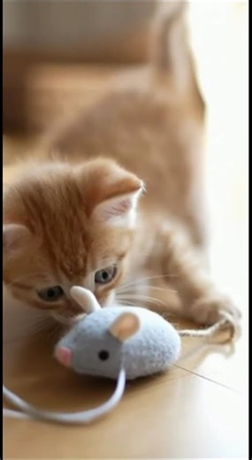 Kitten’s First Toy – A Curious Little Discovery