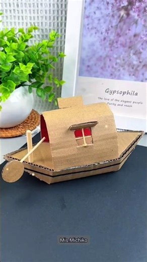 Diy paper Look Boat ⛵ craft #diy #papercraft #origami #ytshorts #trend #shorts #heenacraft_and_art