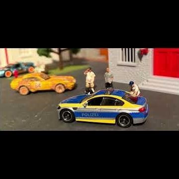 MATCHBOX BMW Polize (Police) car UNBOXED and added to the town!