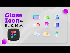 How To Make a Frosted Glass Icon In Figma | Icon Design | Figma Glassmorphism Effect