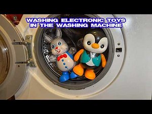 I put electronic toys in the washing machine. Crazy experiment