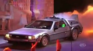 For back to the future day here's a throwback of me introducing Michael J Fox at the scream awards | David Spade