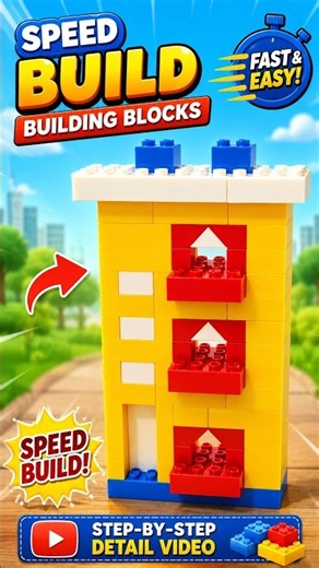 DIY Lego House Speed Build: Satisfying Build & ASMR #asmr #asmrvideo #LEGO #diy #buildingblocks