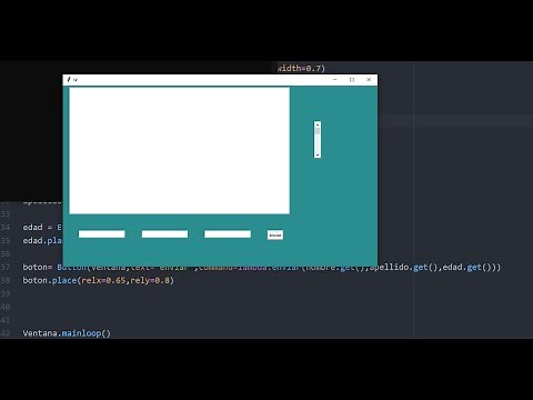 TKINTER-PYTHON CREAR UN LISTBOX Y ENVIARLE INFORMACION UTILIZAND StringVar-Scrollvar-Entry y Button