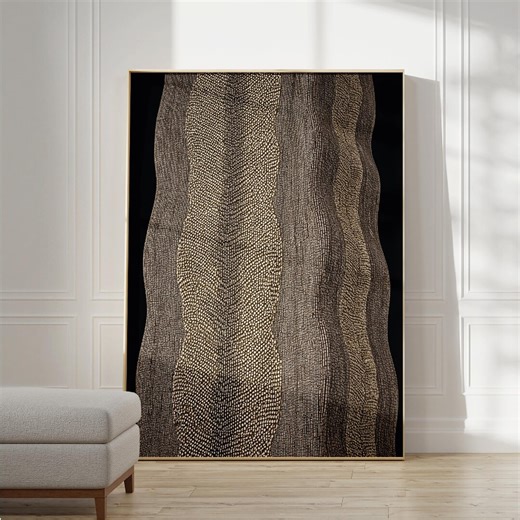 Abstract Brown Black Art Large, Modern Wall Art, Digital Wabi-sabi Art, Tribal Japandi Painting, African Poster, Geometric Neutral Tones - Etsy