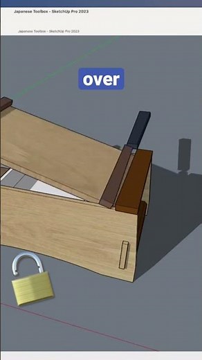 how a Japanese toolbox lock works