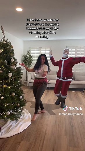 Santa's Belly Dancing Surprise | Egyptian Workout Moves