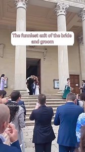 The funniest exit of the bride and groom 🤣🤣🤣 -------------------------------- video cre on video #trendding #love #wedding #weddingtiktok #xuhuongtiktok #xuhuong #bridal | Wedding Love