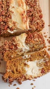 Cheesecake Pumpkin Bread ✨ This cheesecake pumpkin bread recipe combines moist pumpkin bread with a creamy cheesecake layer, making it the perfect fall treat for breakfast or dessert! Comment “recipe” and I’ll send all of the details straight to your DMs or find them here https://homemadeheather.com/cheesecake-pumpkin-bread-recipe/ Ingredients: Filling 12 oz cream cheese, room temperature ½ cup powdered sugar 1 tsp vanilla extract Topping 4 Tbsp brown sugar 2 Tbsp salted butter, melted 2 tsp pum