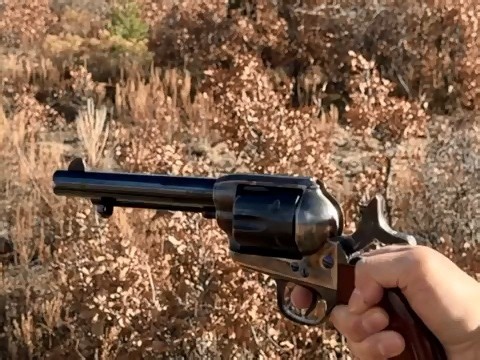 柯尔特1873转轮手枪射击