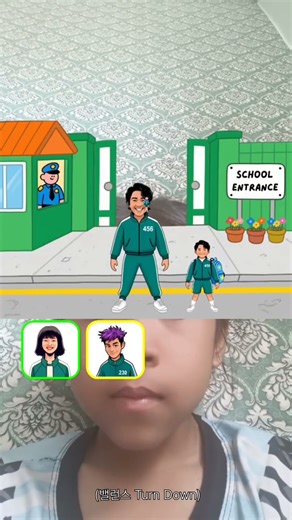 Squid Game challenge #funny #challenge #squidgame #squidgame2 #squidgame3