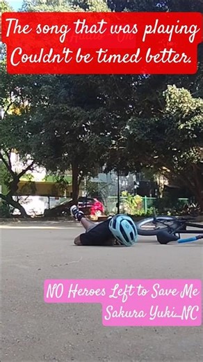 BMX crash got cinematic with the song I was listening to.