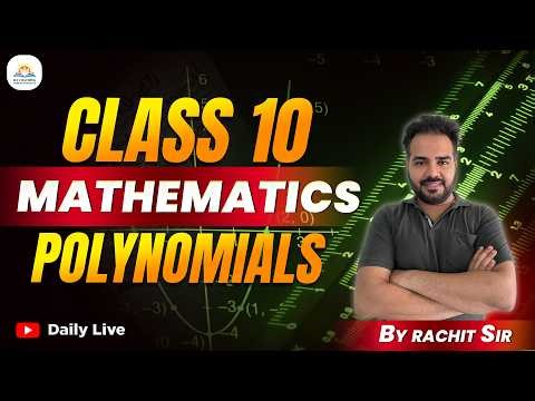 📘 Class 10 Maths Polynomials Extra Questions | Important for Boards | 10th Class