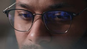 Close Businessman Eyeglasses Working Computer Data Stock Footage Video (100% Royalty-free) 1110316813 | Shutterstock
