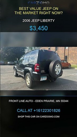 2006 Jeep Liberty Sport 4WD — 218K Miles for $3,450 | CarZoomo