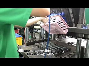 Silicone Compression Molding Process for One Way Valve😎