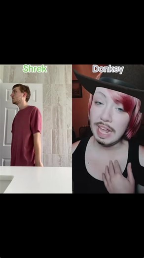 Shrek: Oh yeah well if I treated you so bad how come you came back. @Nerd On A Spaceship #shrek#donkey#dreamworks#shrekanddonkey#shrek25thanniversary