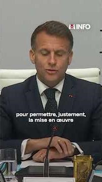 Emmanuel Macron: "The announcement of this ceasefire is a very good thing."