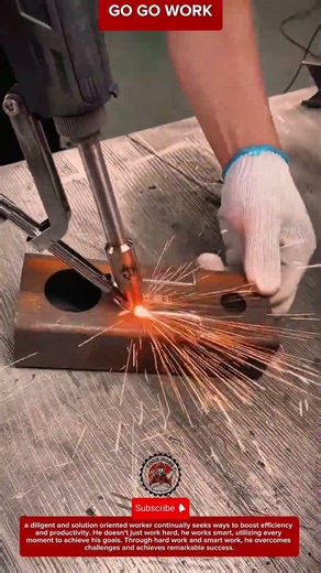Manual Welding Process for Secure Metal Joining in Industrial Work