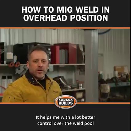 Welding in an overhead position can be intimidating if you’ve never done it. Learn the basic technique and some tips for hand position in this episode of Backroad Builds. | Hobart Welders