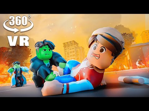360° VR - ZOMBIE APOCALYPSE (Roblox RP)