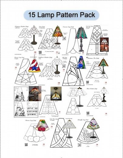 Stained Glass Pattern Lamp Pack