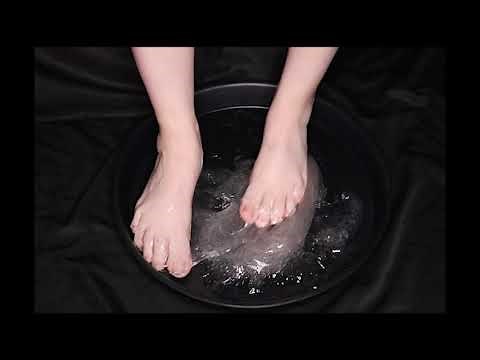 Feet ASMR with Clear Slime (Visual ASMR)