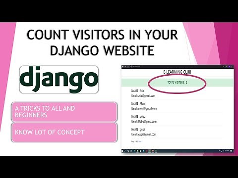 Count the unique visitors to your Django site || Get IP address in django