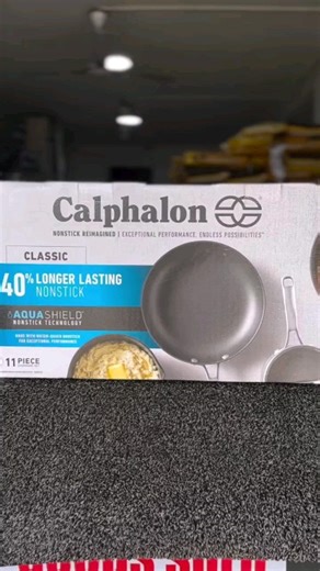 BLESSED SUPERSHOP on Instagram: "The Calphalon Classic 11-Piece Cookware Set 350,000 The cookware set includes a variety of essential kitchen essentials: 10-inch Fry Pan and 12-inch fry pan with cover, 1.5-quart and 2.5-quart saucepans with lids a 3-quart sauté pan with a lid, and a 8-quart stockpot with a lid. This comprehensive set is designed to cater to all your cooking needs, whether you’re simmering sauces, frying, or boiling. The diverse sizes ensure that you have the right cookware for e