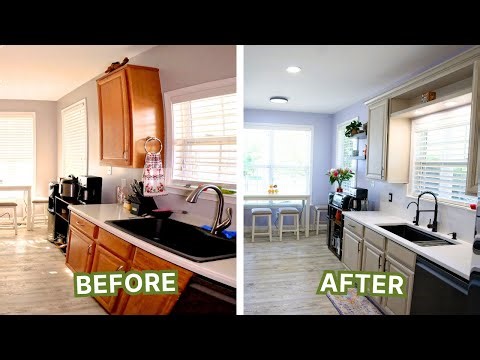 Complete Kitchen Makeover by family DIY | Stunning Transformation on a budget ‪@WoodworkingWithWes‬
